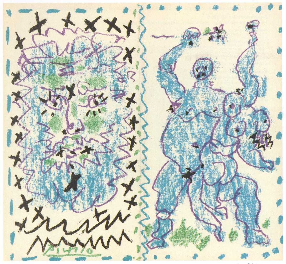Cubierta del catálogo "Picasso. Dessins d'un demi-siècle"
