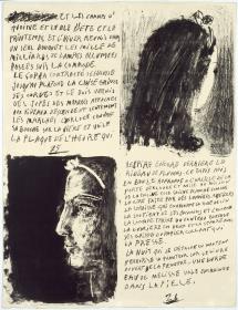 Poemas y litografías (fragmentos de un texto de Picasso)