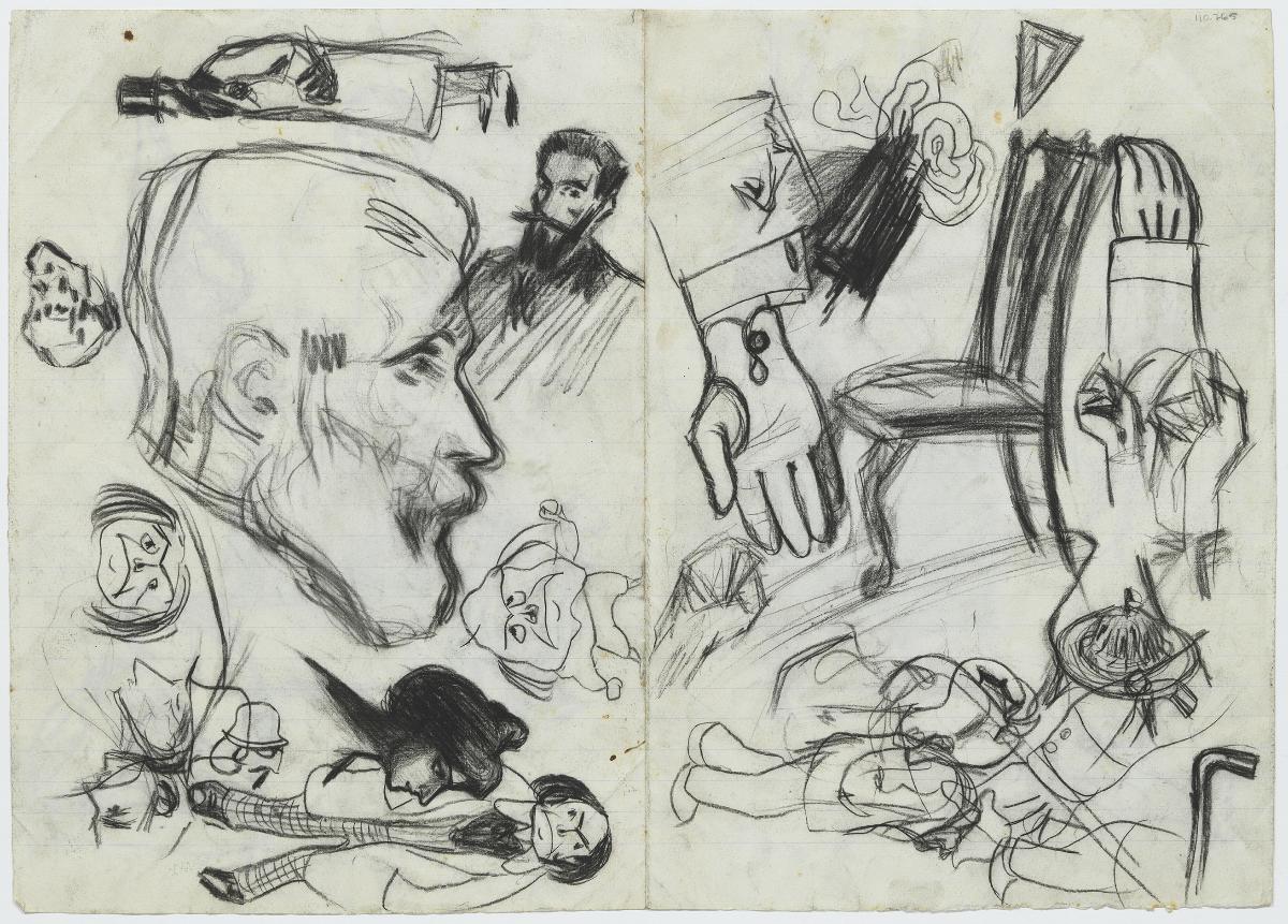 Profile of the Artist's Father and Other Sketches