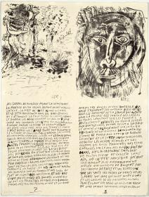 Poemes i litografies (fragments d'un text de Picasso)