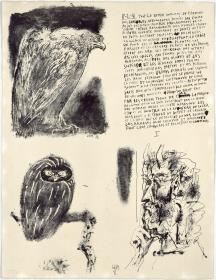 Poemes i litografies (fragments d'un text de Picasso)