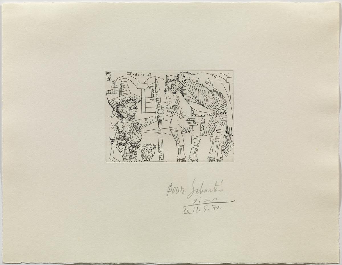 Couple, Owl and Odalisque on Horseback (The Departure of the Shunnamite Woman?)