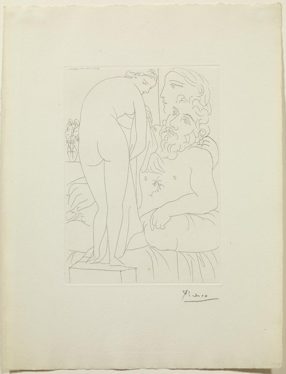 Sculptor in Repose with Marie-Thérèse and Her Representation as the Chaste Venus