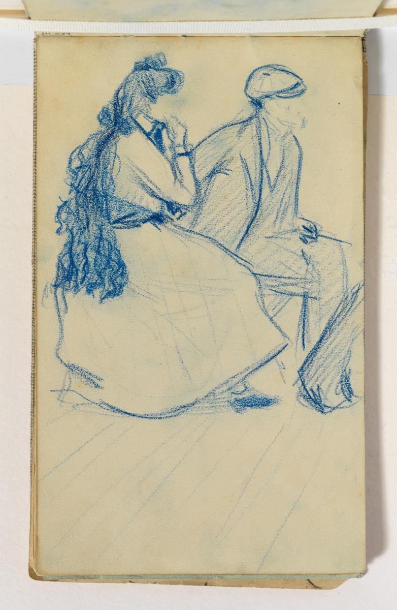 Pareja sentada