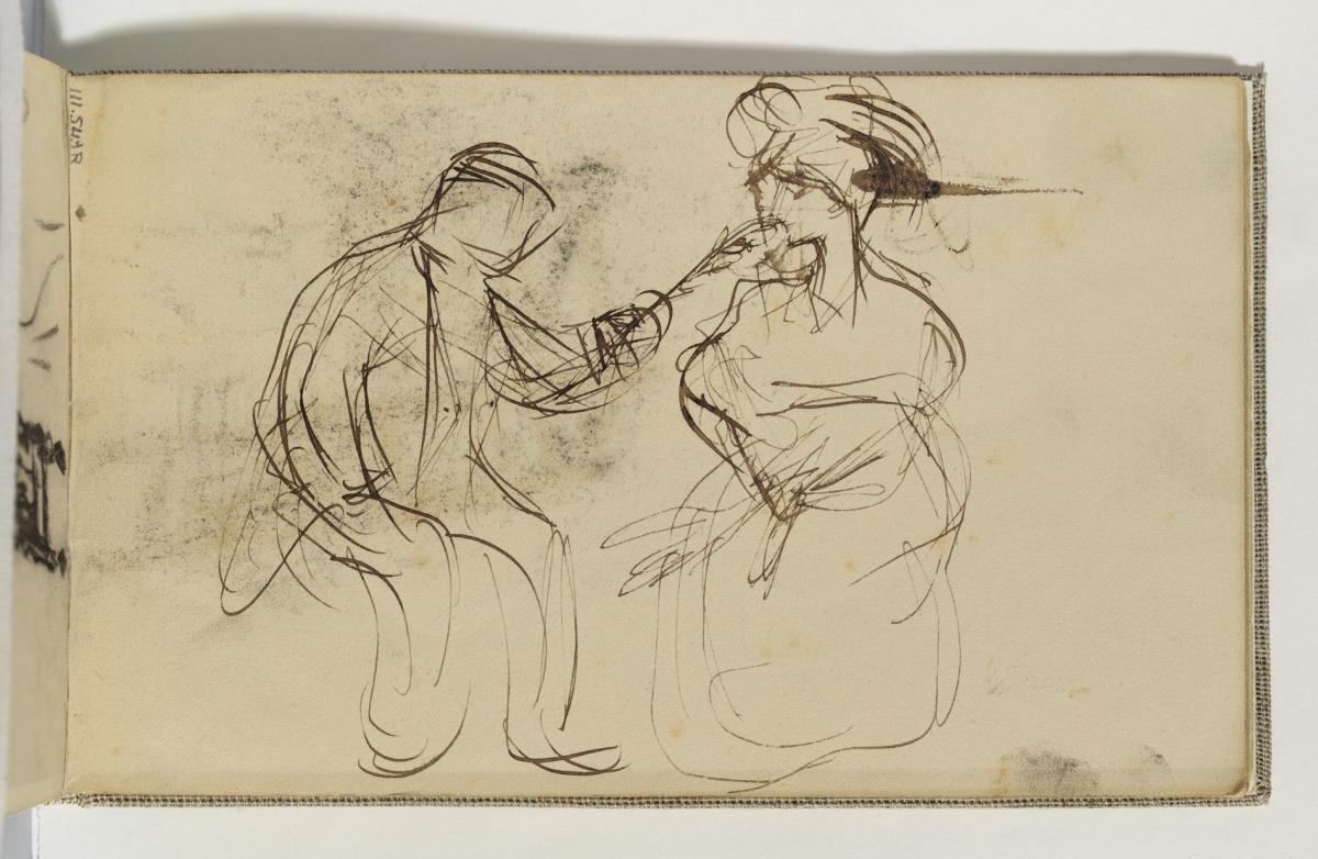 Pareja sentada