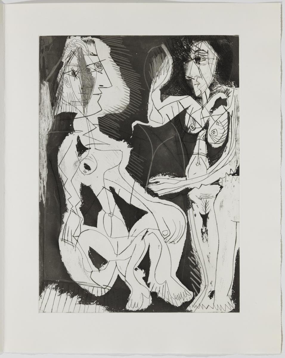Two Women with a Mirror