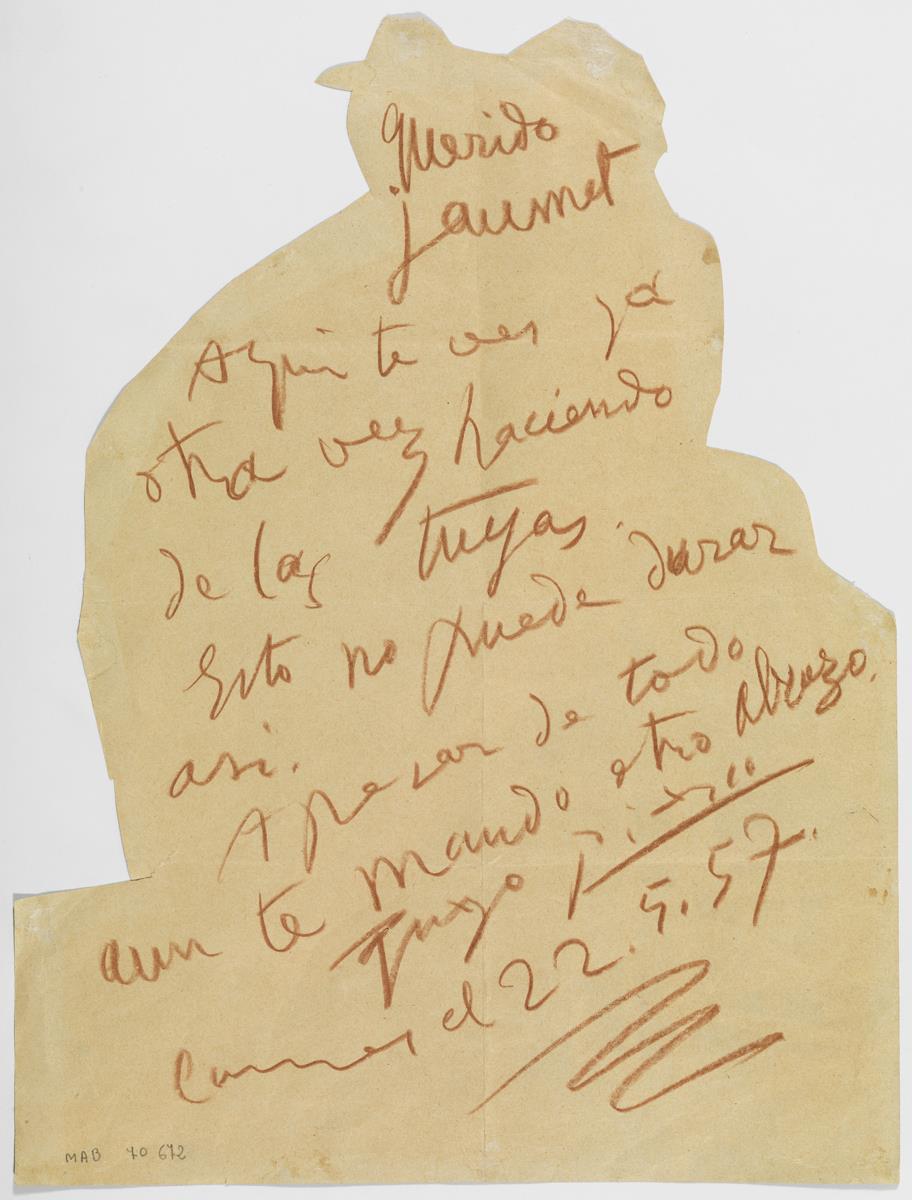 Anotaciones manuscritas (carta)