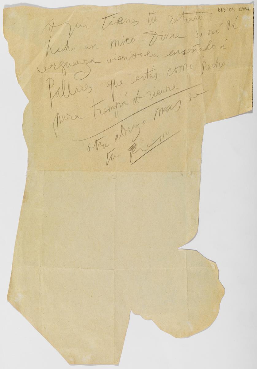 Anotaciones manuscritas (carta)