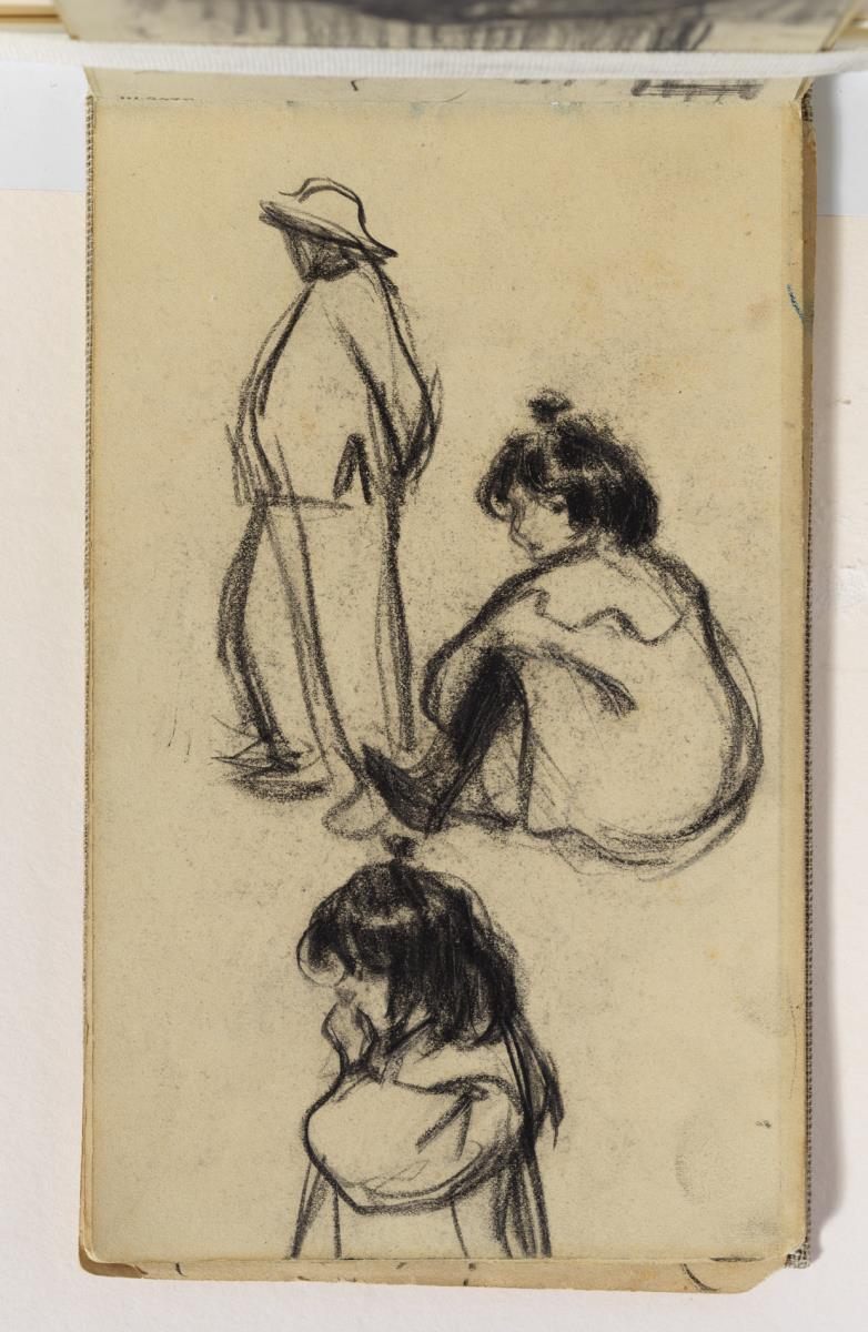 Estudio de hombre y niñas