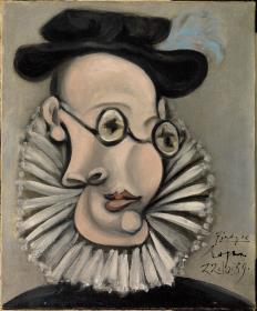 Jaume Sabartés with Ruff and Bonnet