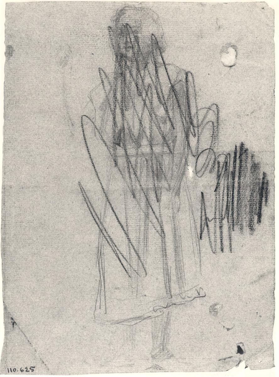 Figura de nena, ratllada