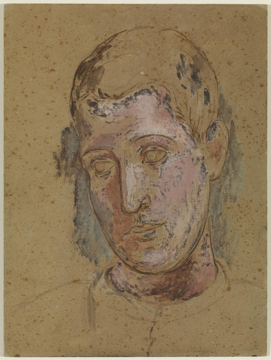 Cabeza de arlequín [Léonide Massine]