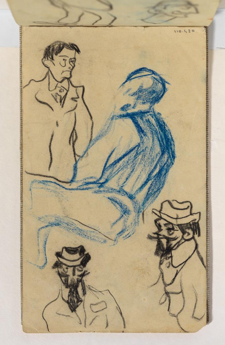 El padre del artista y estudio de hombres