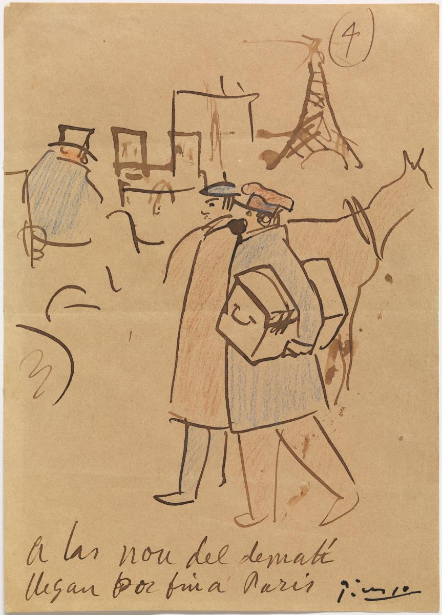 Picasso i Sebastià Junyer i Vidal arriben a París