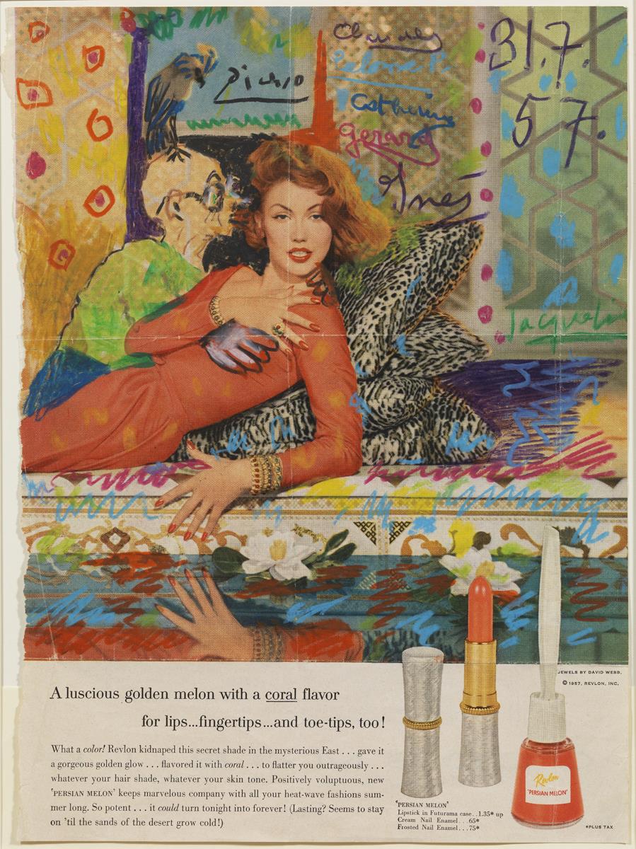 Composició humorística. Jaume Sabartés i Gita Hall May