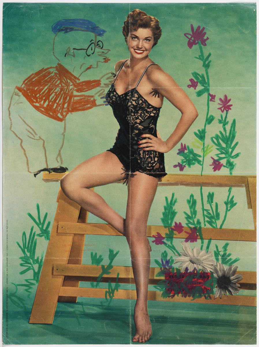 Composició humorística. Jaume Sabartés i Esther Williams