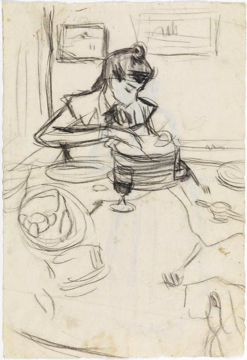 Lola, the Artist's Sister, Cutting a Cake