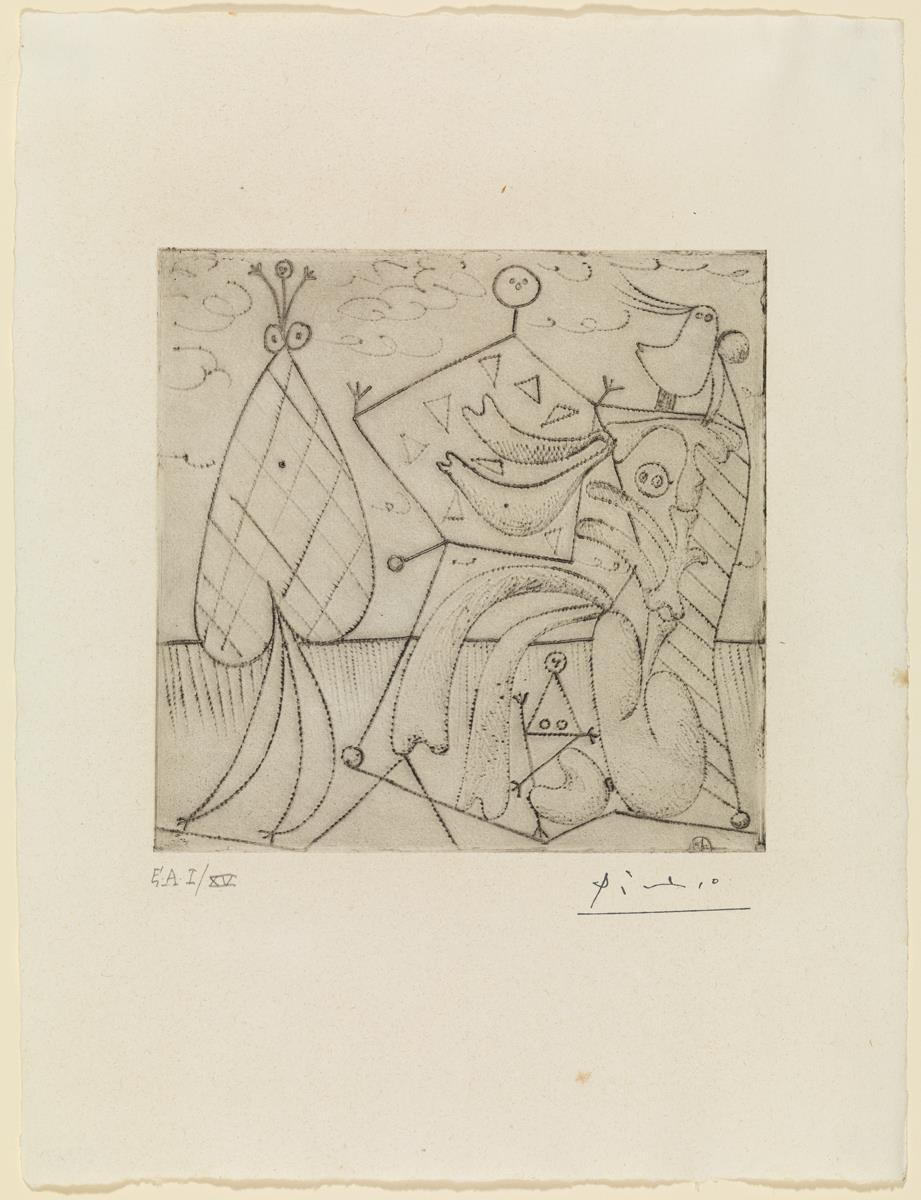 Bathers in Swimming Costumes on a Cloudy Day