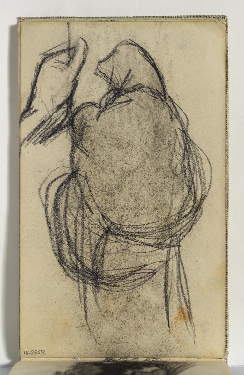 Mujer y estudio de mano