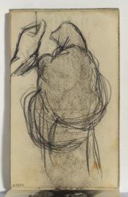 Mujer y estudio de mano