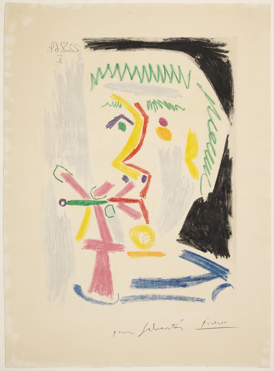 Smoker with Green Cigarette