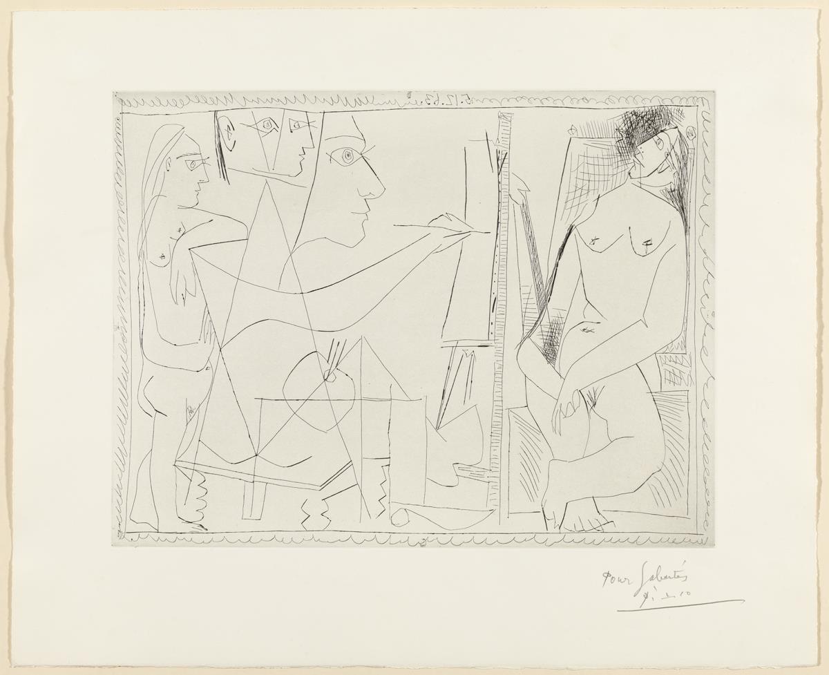 Painter and Model, with a Female Spectator