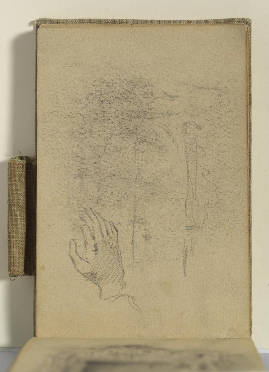 Estudi per a "Portada barroca" i mà