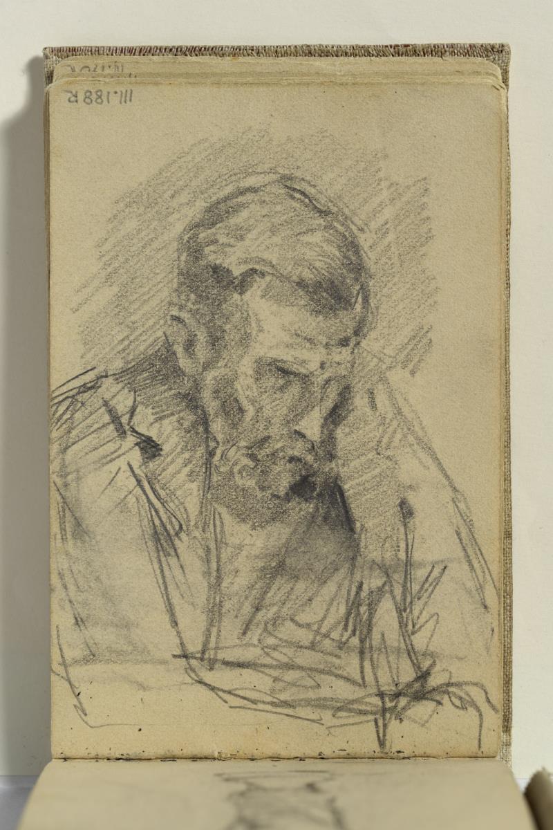 El pare de l'artista, llegint