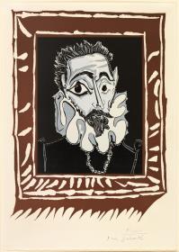 Retrato de hombre con gorguera. Variación inspirada en El Greco