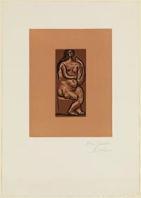 Mujer desnuda sentada
