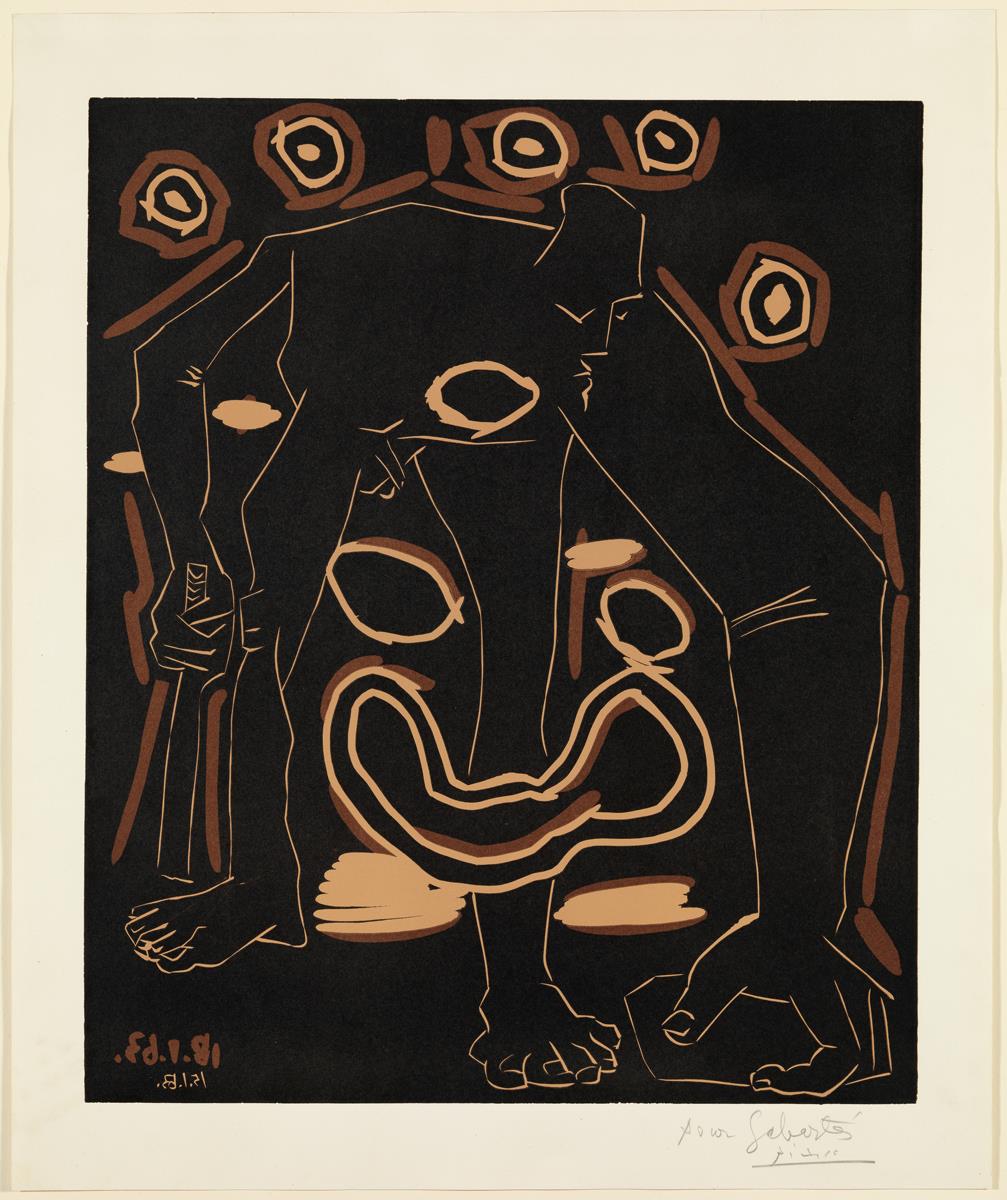 Hombre con bastón [El bufón viejo]