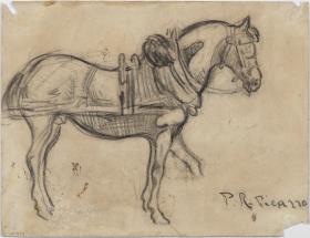 Caballo con arnese