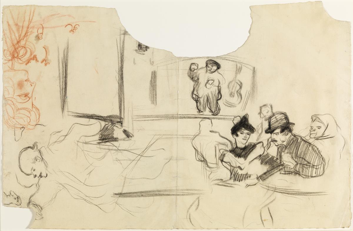 Café chantant, Dwarf and Female Bust