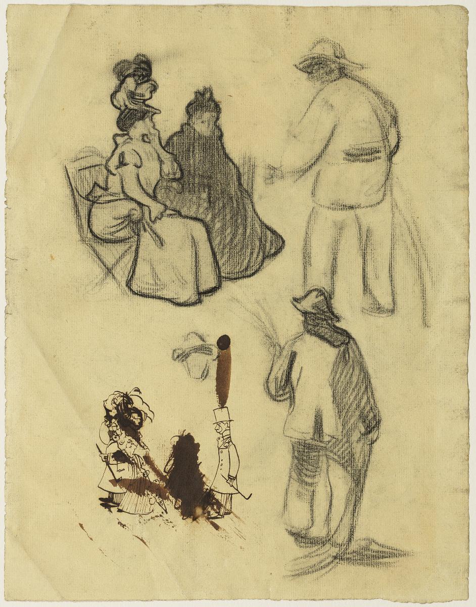 Dones assegudes, i altres figures