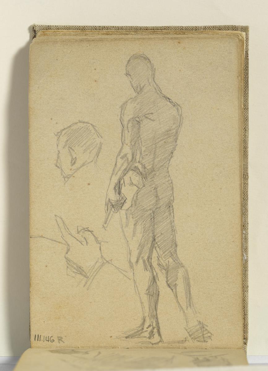 Academic Study, Head of a Man and Study of a Hand