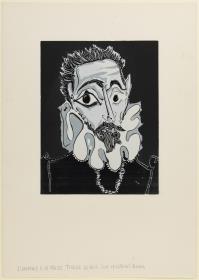Retrato de hombre con gorguera. Variación inspirada en El Greco