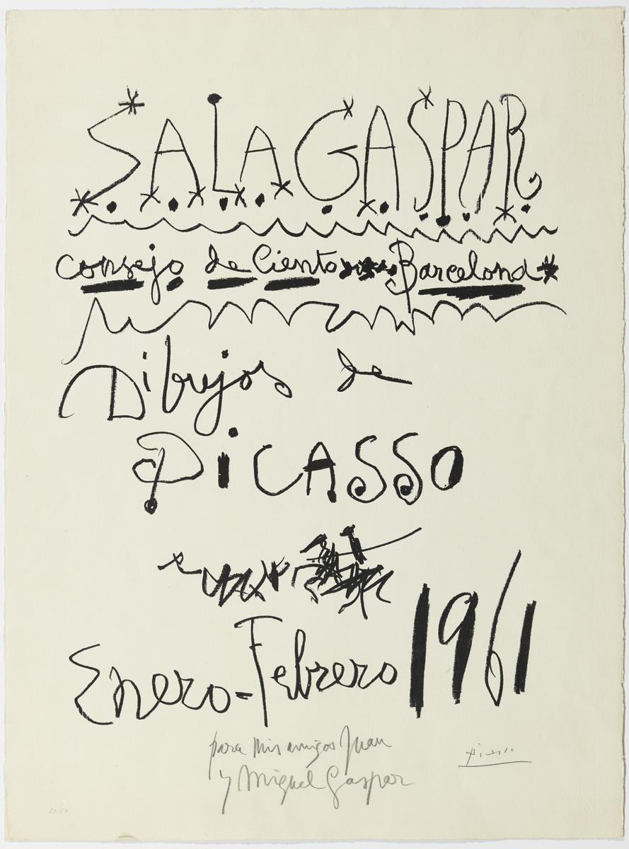 "Dibujos de Picasso". Sala Gaspar, Barcelona, enero-febrero 1961