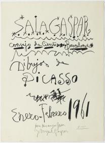 "Dibujos de Picasso". Sala Gaspar, Barcelona, enero-febrero 1961