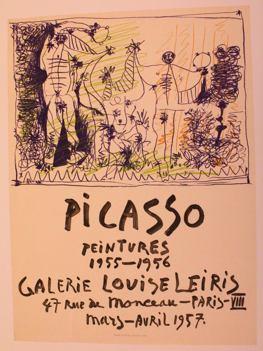 "Picasso - Peintures 1955-1956". Galerie Louise Leiris, París, marzo-abril 1957