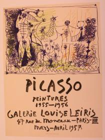 "Picasso - Peintures 1955-1956". Galerie Louise Leiris, París, marzo-abril 1957