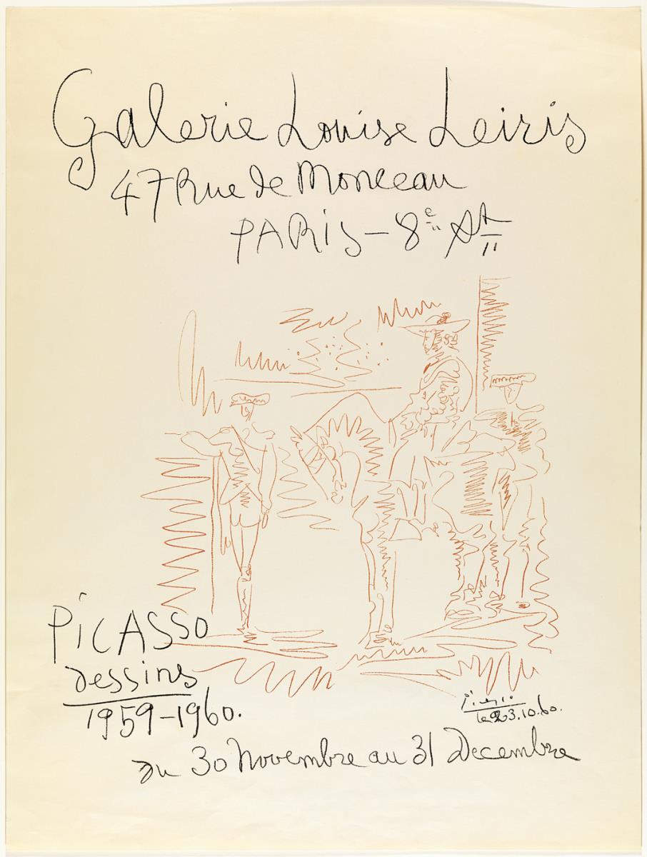 "Picasso - dessins 1959-1960". Galerie Louise Leiris, París, noviembre-diciembre 1960