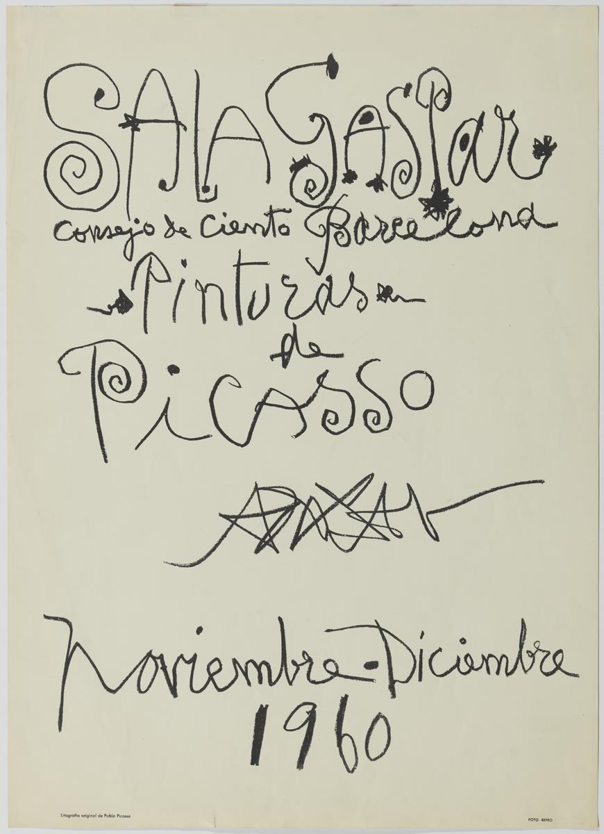 "Pinturas de Picasso". Sala Gaspar, Barcelona, November-December 1960