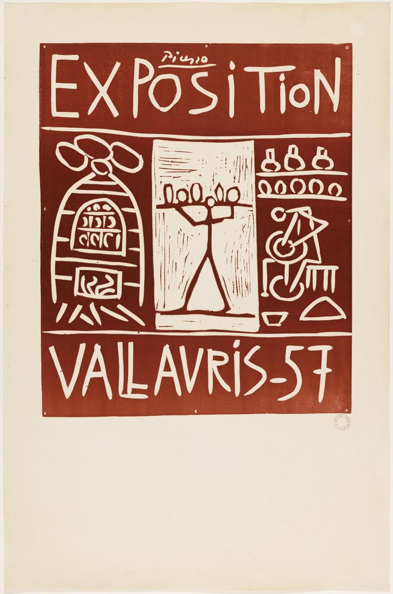 "Exposition Vallauris 1957". Vallauris, 1957