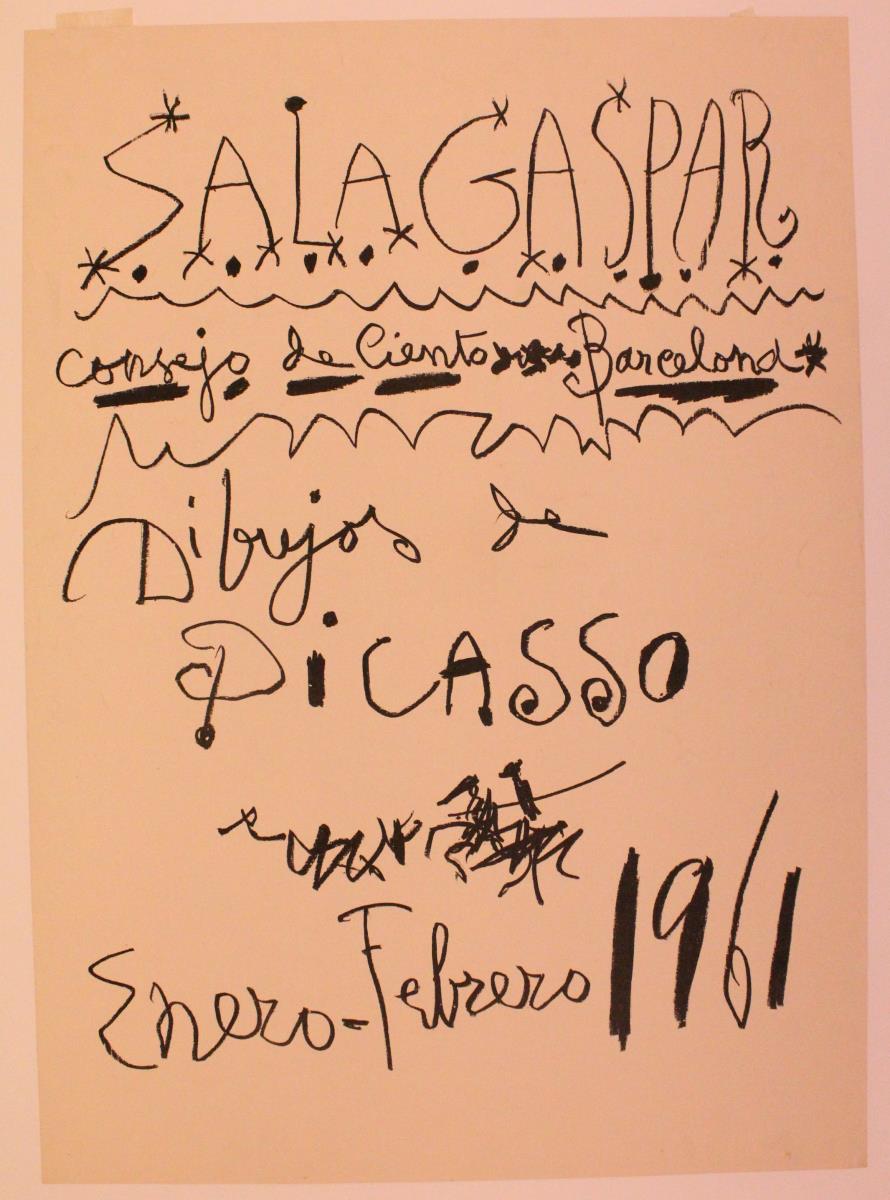 "Dibujos de Picasso". Sala Gaspar, Barcelona, January-February 1961