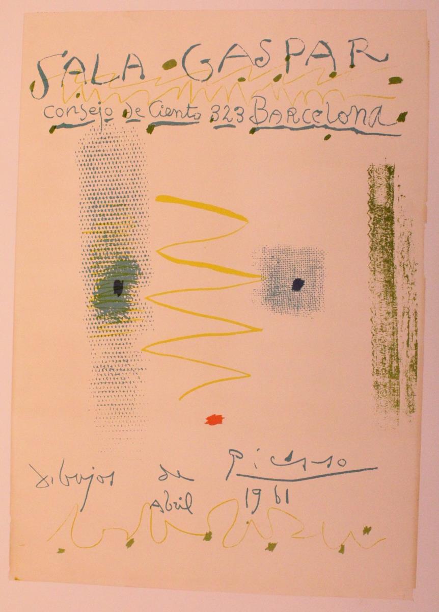 "Dibujos de Picasso". Sala Gaspar, Barcelona, abril 1961