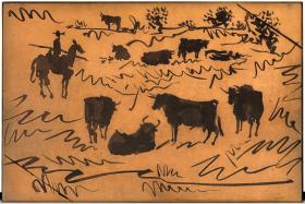 Toros en el campo