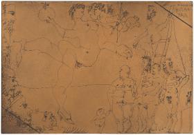 Circus Scene with Venus and the Golden Apple, and a Cupid