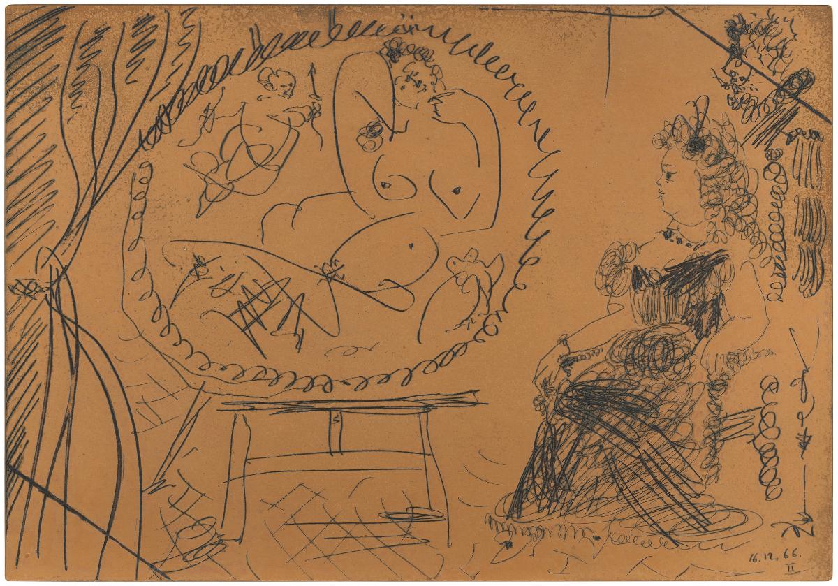 A Couple of Amateurs Looking at a Painting