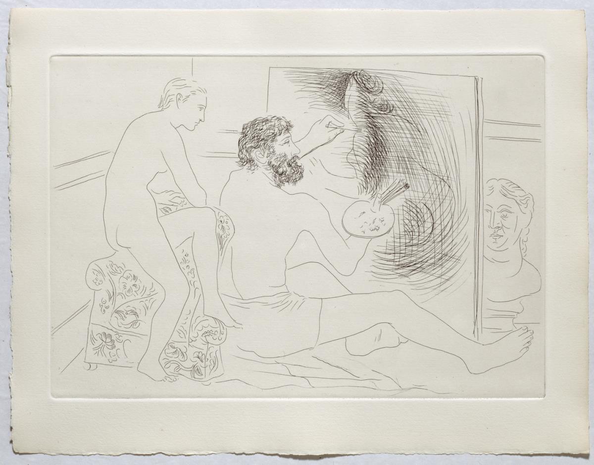 Painter Working, Observed by a Nude Model