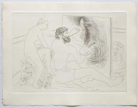 Painter Working, Observed by a Nude Model